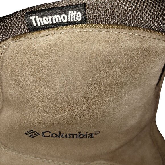 Columbia Cascadian Mountain Boots Brown Suede Water Resistant Mens Size 9 - Picture 13 of 14